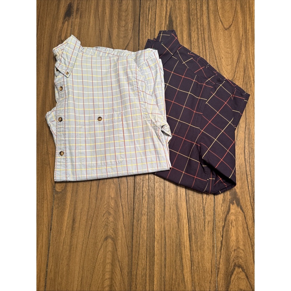 Orvis Men's BUNDLE 2-Long Sleeve Button Down Shirts Size L - Picture 1 of 7